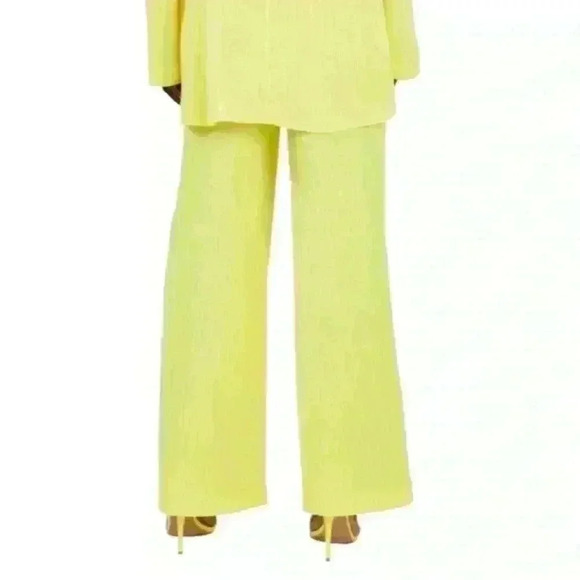 LaPointe Straight-leg Plisse Pant in Sunglow Yellow Size XSmall - Picture 14 of 16